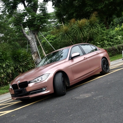 Transform Your Vehicle with Pure Metal Rose Gold Wrap