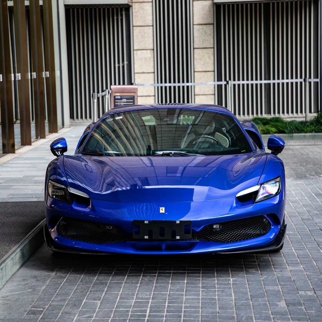 Glossy Crystal Royal Blue Car Vinyl Wrap