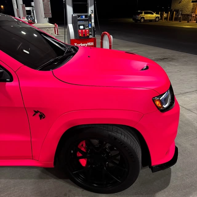Ultimate Flat Fluorescent Pink Car Vinyl Wrap