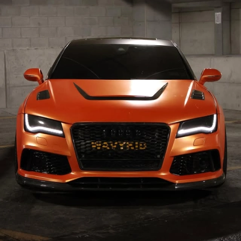 Super Matte Flame Orange Car Vinyl Wrap