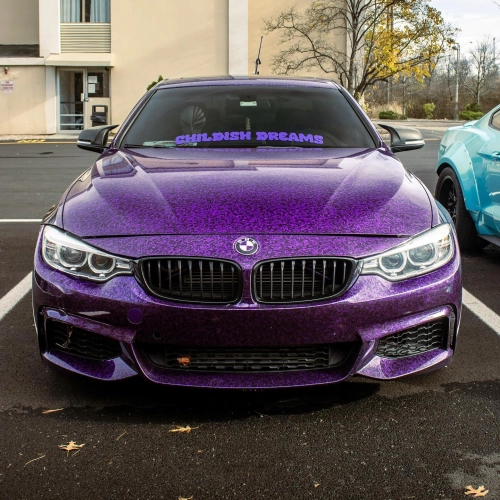 Super Gloss Black Purple Carbon Car Vinyl Wrap: A Stylish Choice for Every Car