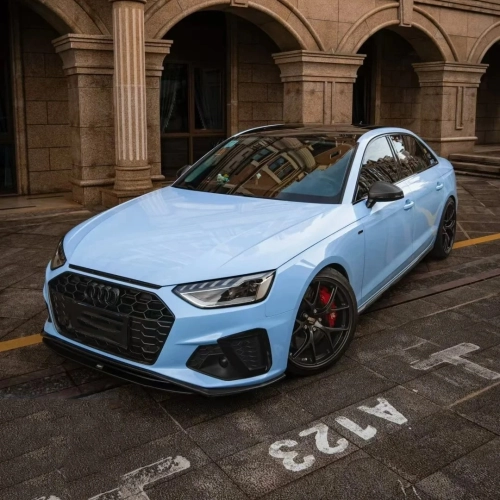 Glossy Crystal Baby Blue Car Vinyl Wrap: Elevate Your Ride Today