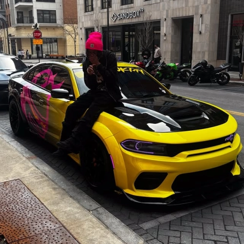 Unlock the Power of the Yellow And Black Gradient Customized Car Vinyl Wrap