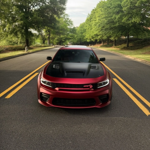 PET Matte Metallic Romance Red Car Vinyl Wrap