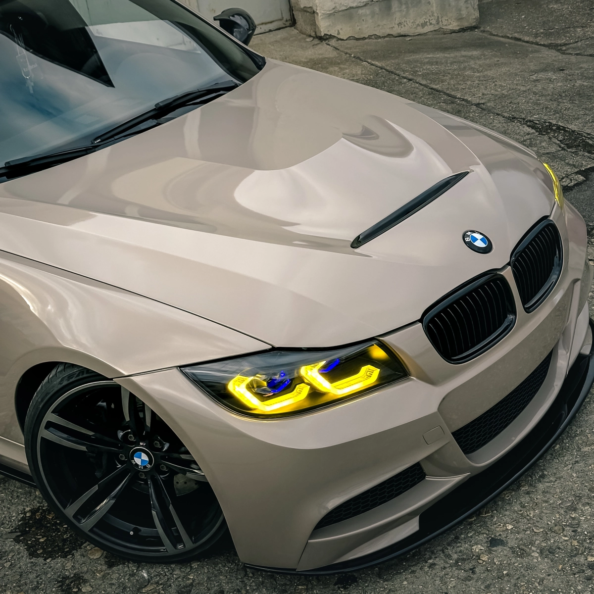 PET Beige Clair Car Vinyl Wrap