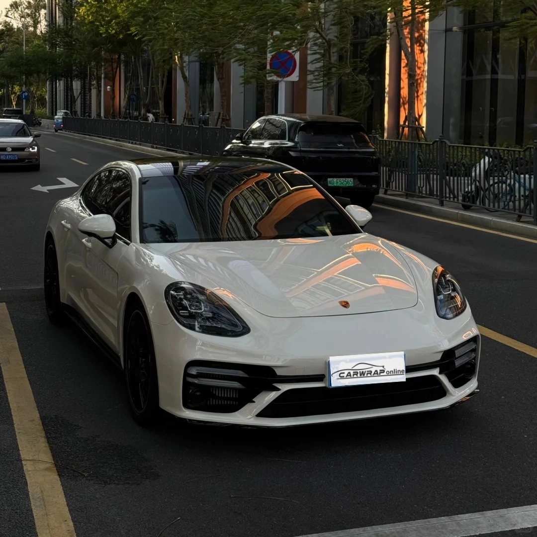 Gloss Pepper Coopers White Car Vinyl Wrap