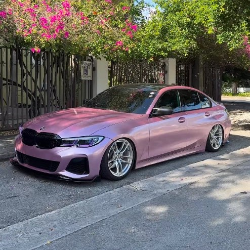 PET Bentley Passion Pink Car Vinyl Wrap