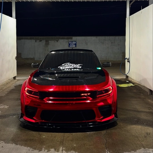Make a Bold Statement with Red Mirror Chrome Vehicle Wrap