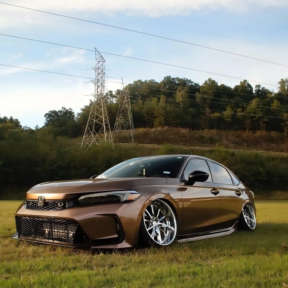 PET Metal Paint Brown Car Vinyl Wrap