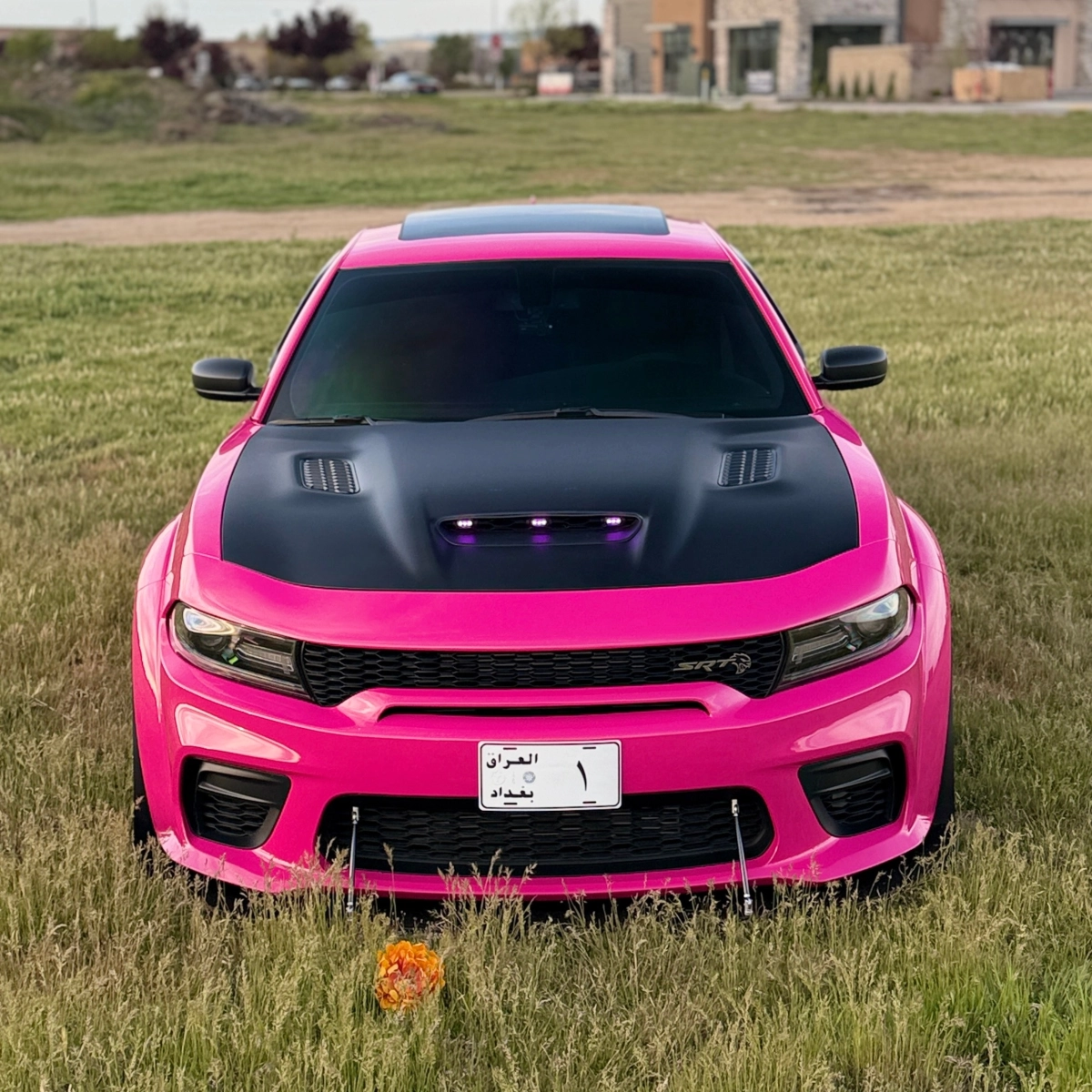 Glossy Crystal Rose Red Car Vinyl Wrap