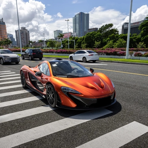 Gloss Metallic Sakhir Orange Car Vinyl Wrap