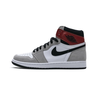 H12 Batch Air Jordan 1 Retro High Light Smoke Grey 555088-126 01