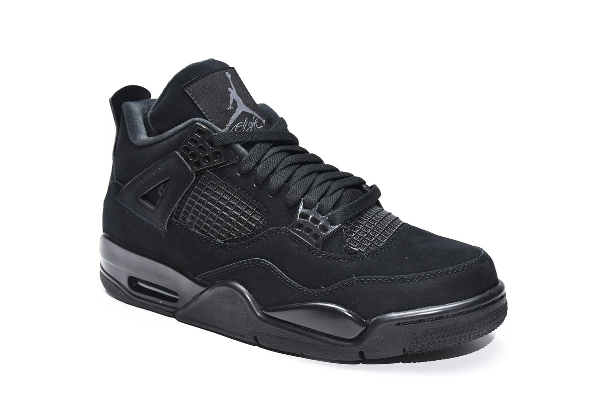 Best Fake Air Jordan 4 Retro Black Cat CU1110-010 of Reps Sneaker ...