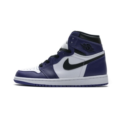 PK God Batch Air Jordan 1 Retro High Court Purple White 555088-500 01