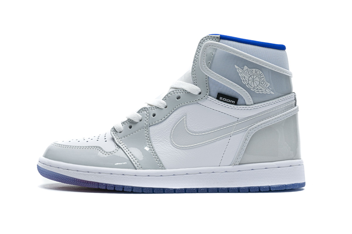 PK God Batch Air Jordan 1 Retro High Zoom White Racer Blue CK6637-104