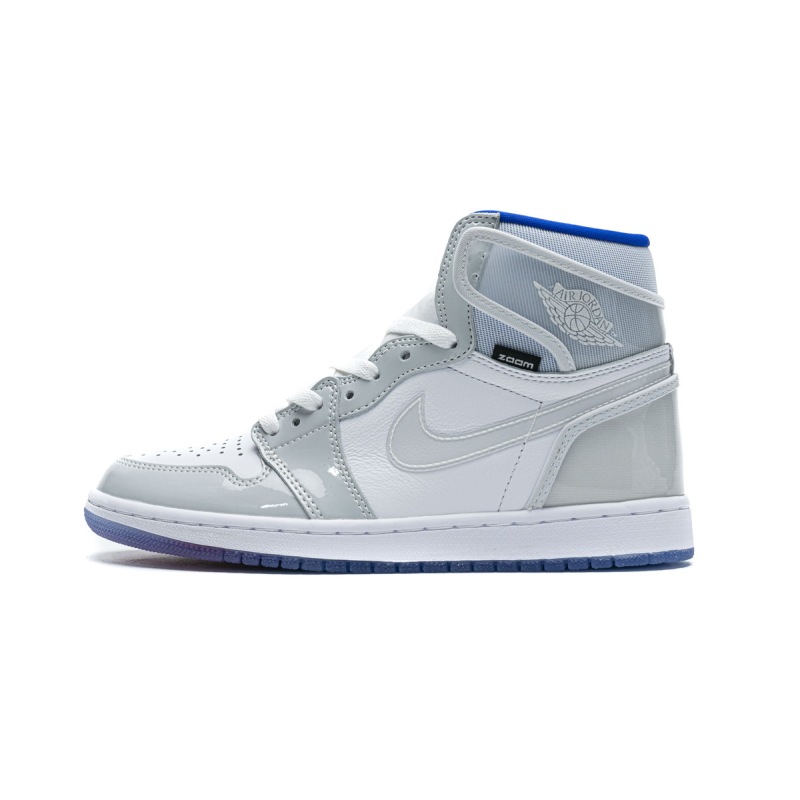 PK God Batch Air Jordan 1 Retro High Zoom White Racer Blue CK6637-104