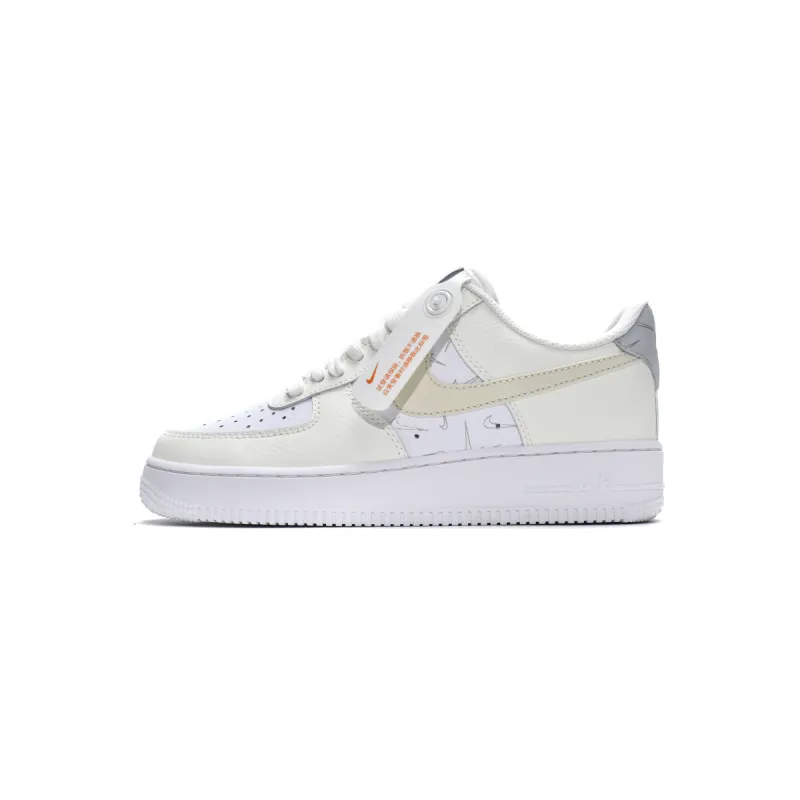 LJR Batch Nike Air Force 1 Low '07 Mini Checks Sail Pure Platinum (W) DR7857-100