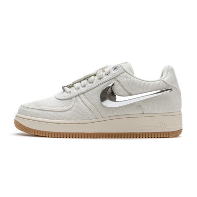 PK God Batch Nike Air Force 1 Low Travis Scott Sail AQ4211-101 01