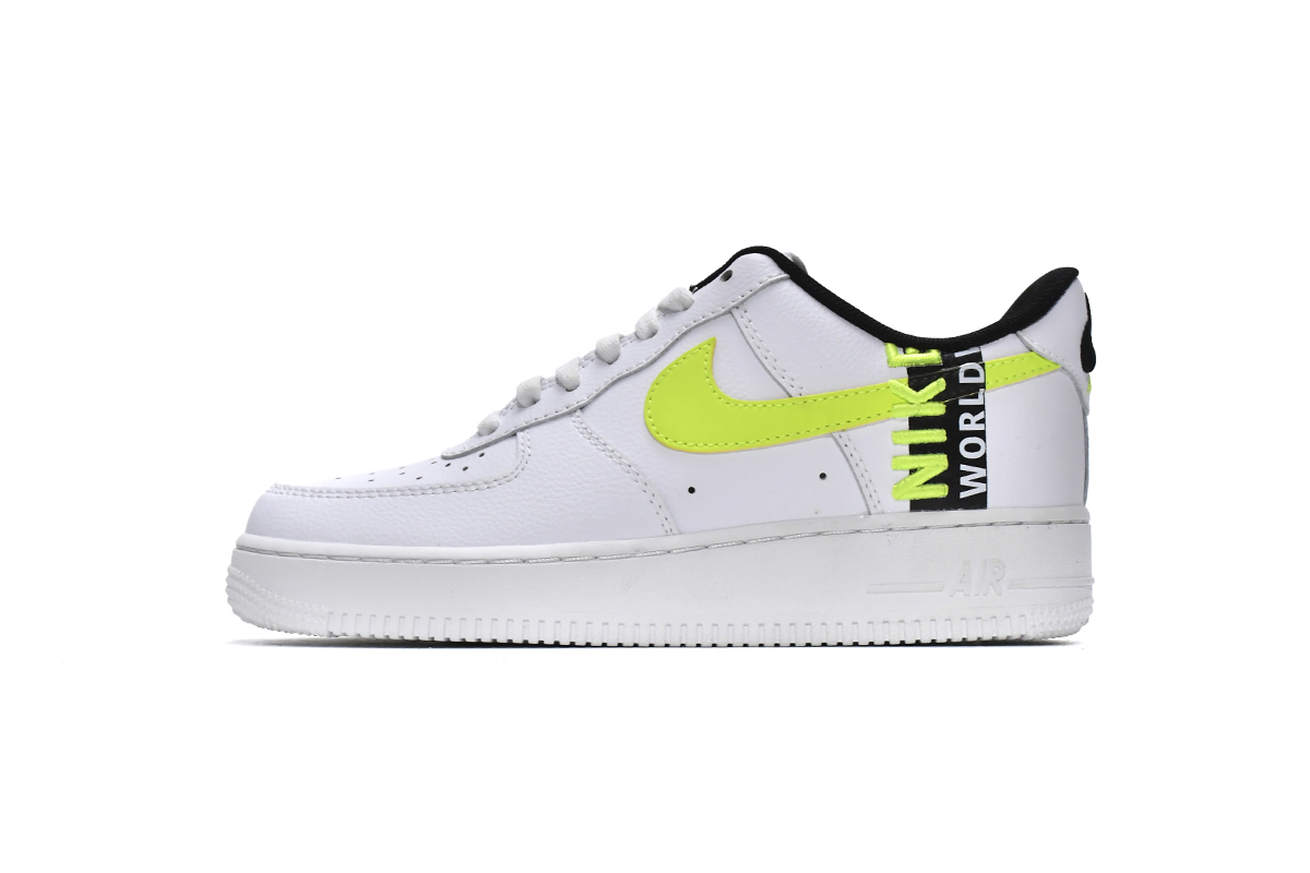 LJR Batch Nike Air Force 1 Low Worldwide White Barely Volt (GS) CN8536-100