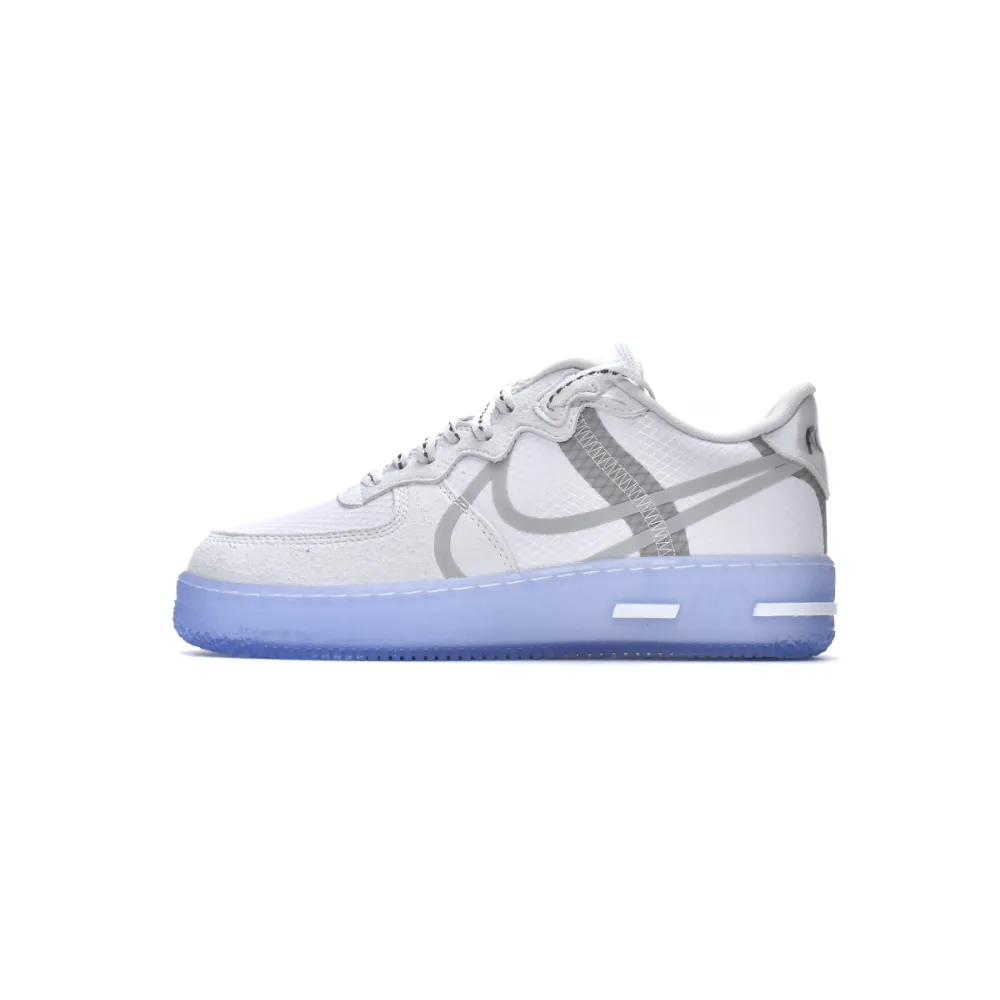 ljr batch nike air force 1 react white light bone cq8879-100