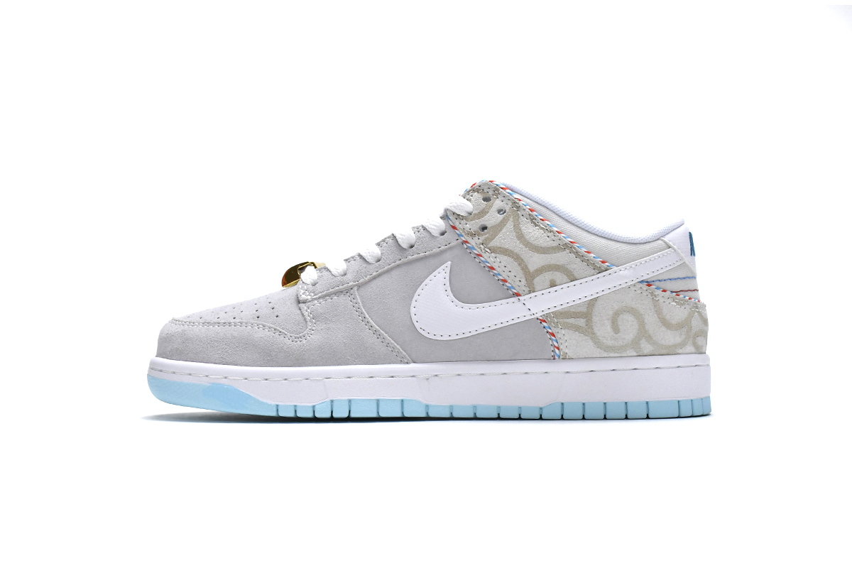 LJR Batch Nike Dunk Low SE Barber Shop Grey DH7614-500