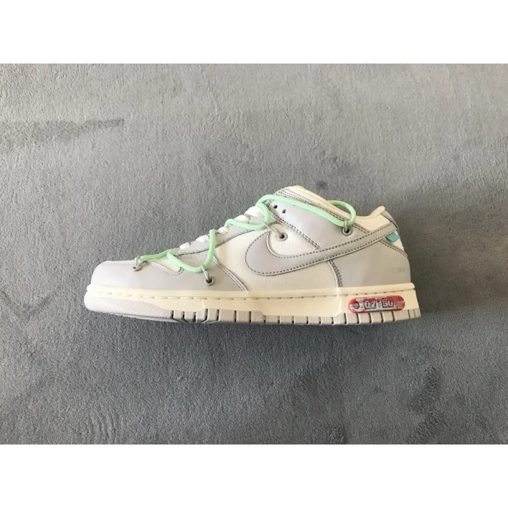 pk god batch nike dunk low off-white lot 7 dm1602-108