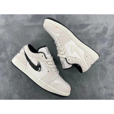 LJR Batch Air Jordan 1 Low SE Paint Splatter (GS) DH3295-100 01