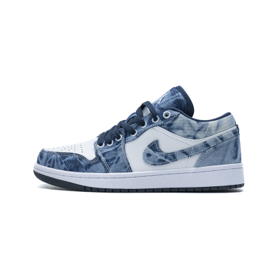 LJR Batch Air Jordan 1 Low Washed Denim CZ8455-100 01