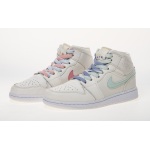 LJR Batch Air Jordan 1 Mid Multi-Color Swoosh Phantom (GS) 555112-035