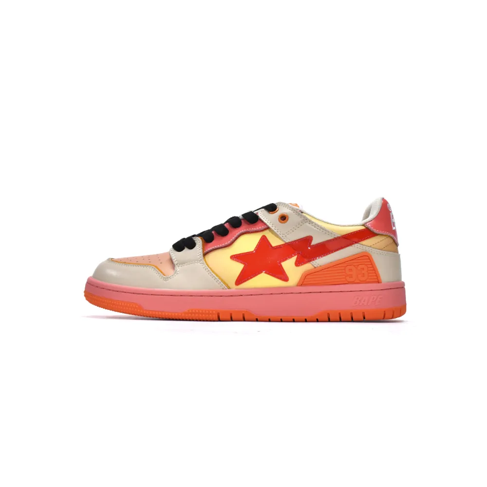 a bathing ape bape sk8 sta orange 1i30-191-003