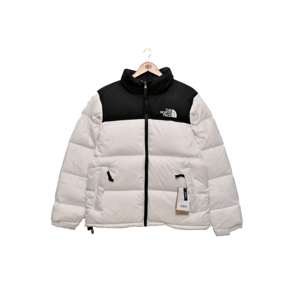 Best Fake The North Face Splicing White And Black Down Jacket of Reps ...