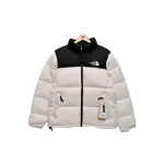 The North Face Splicing White And Black Down Jacket