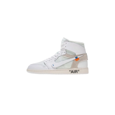 PK God Batch Nike Jordan 1 Retro High Off-White White AQ0818-100 01
