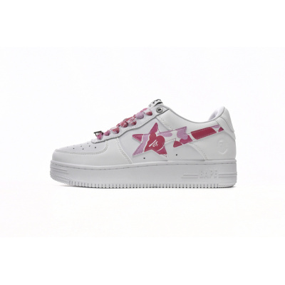 Bape Sta Low White Red Camouflage 1H20-191-045