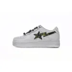 A Bathing Ape Bape Sta Low White Green Camouflage 1H20-191-045