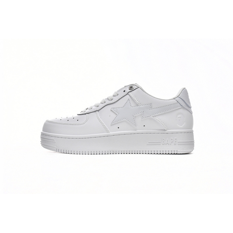 A Bathing Ape Bape Sta Low White 1H70-191-006