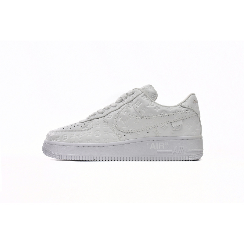 PK God Batch Louis Vuitton x Nike Air Force 1 Triple White LK0221