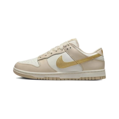 LJR Batch Nike Dunk Low Phantom Metallic Gold (Women's) Dx5390-001 01