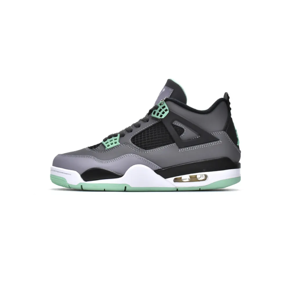 pk god batch nike air jordan 4 retro green glow 308497-033