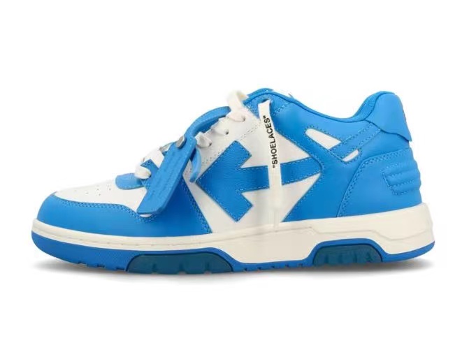 PK God Batch OFF-WHITE Out Of Office OOO Low Tops White Blue (FW22)  OMIA189F22LEA0014501