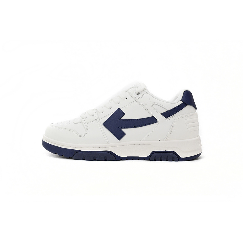 PK God Batch OFF-WHITE Out Of Office OOO Low Tops White White Navy Blue OMIA189C99LEA0010140