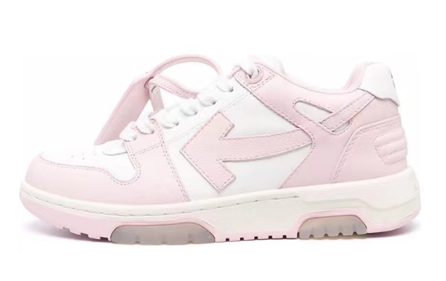 PK God Batch OFF-WHITE Out Of Office "OOO" Low Tops White Pink OWIA259S22LEA0010130