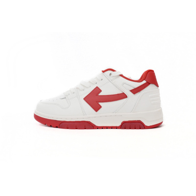 PK God Batch OFF-WHITE Out Of Office "OOO" Low Tops White Red OMIA189S22LEA0010125 01