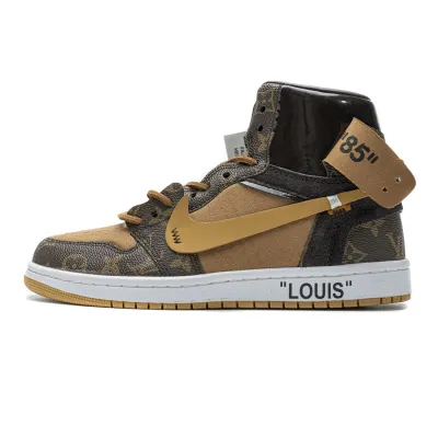 PK God Batch Louis Vuitton X Nike Air Jordan 1 (regular Jordan shoe box) 01