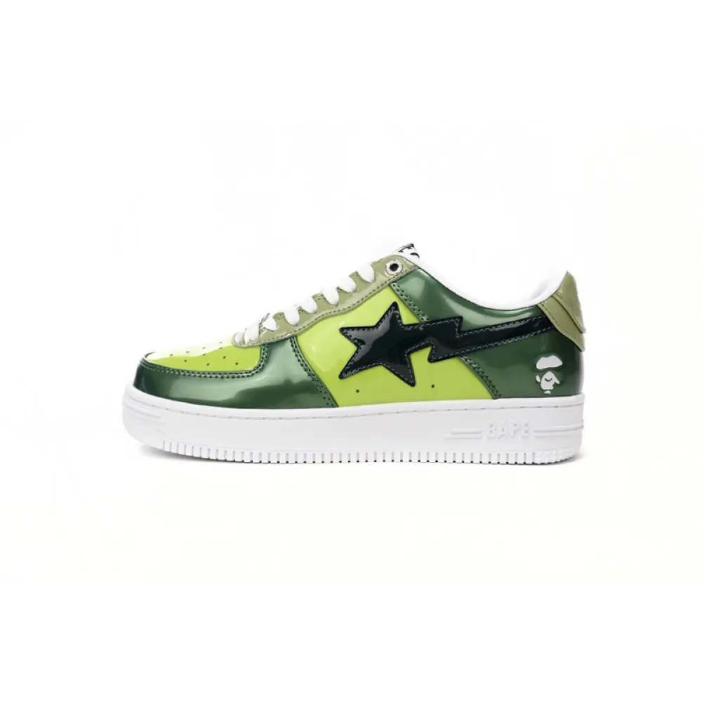 a bathing ape bape sta low color camo combo green 1h20 190 046