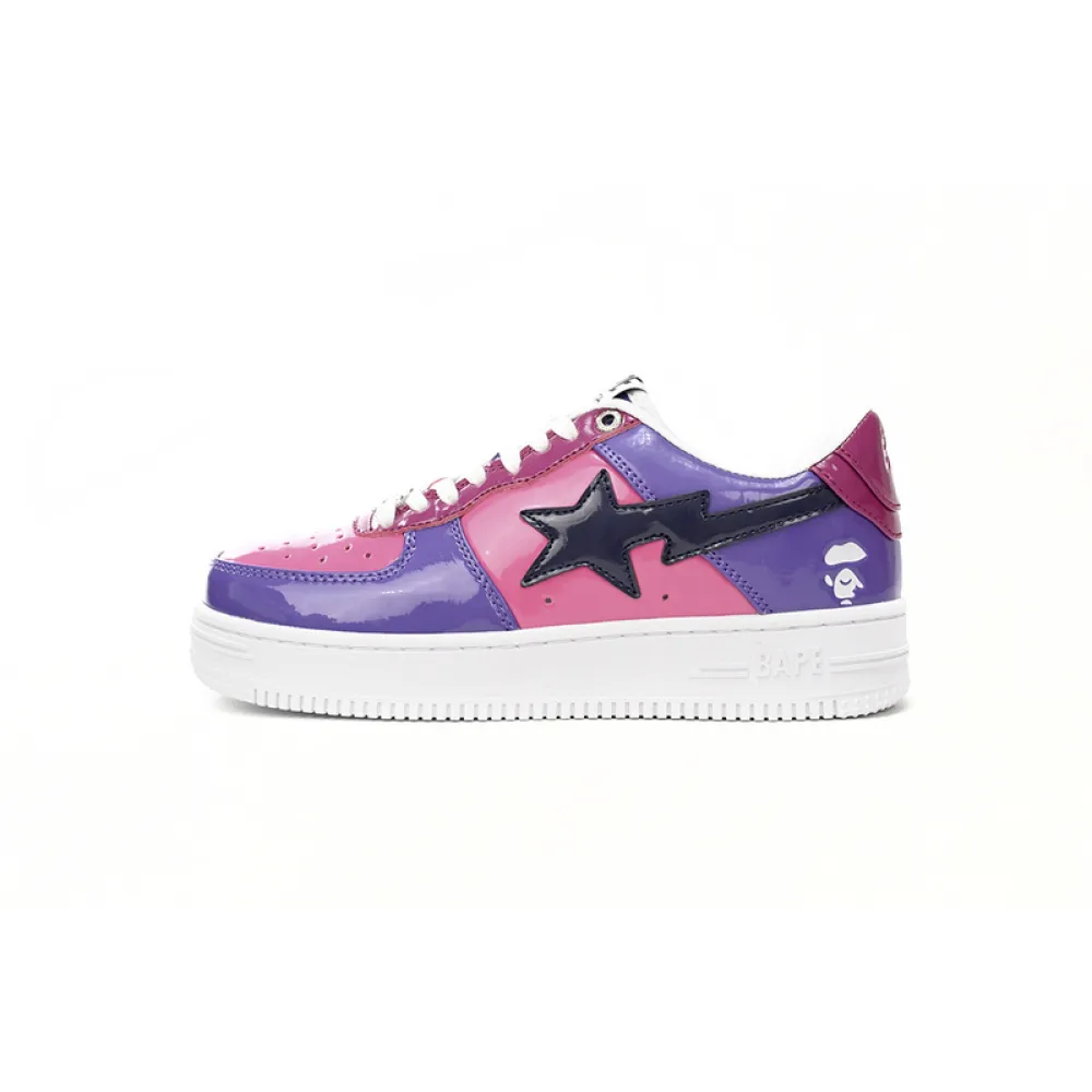 a bathing ape bape sta low purple mirror surface 1h20 191 046