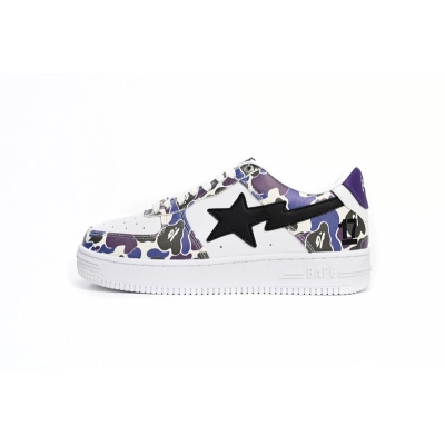 A Bathing Ape Bape Sta Low White Purple Color Spray 1J22 291 004 01