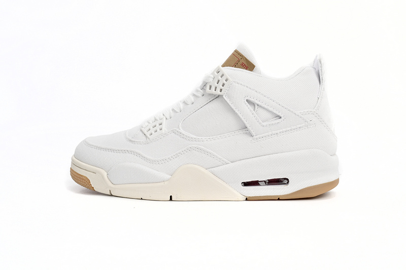 PK God Batch Air Jordan 4 Retro Levi's White (Levi's Tag) AO2571-100