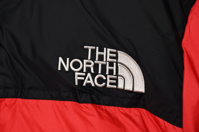 Best Fake The North Face Splicing White And Red Down Jacket of Reps ...