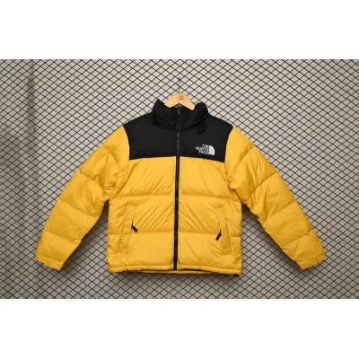 The North Face Splicing White And Yellow Down Jacket 01